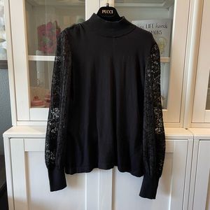 Vince Camuto lace long sleeve top